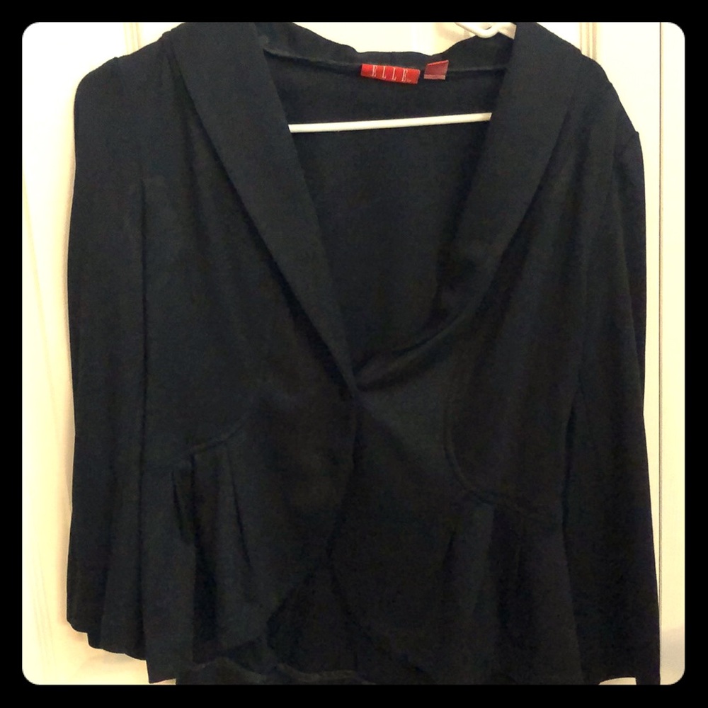 Elle Peplum Black Blazer